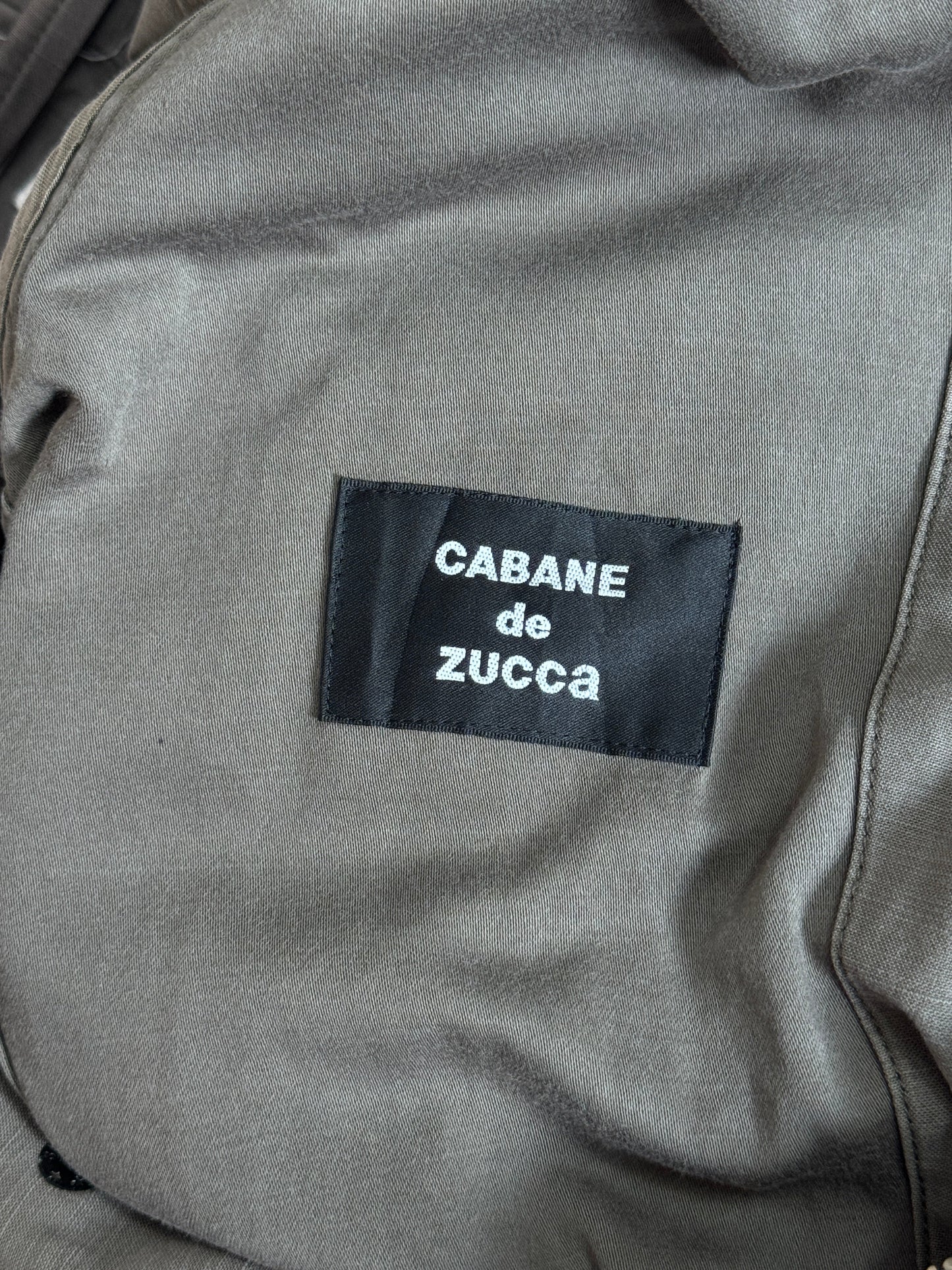 Cabane De Zucca Black Asymmetric Caplet Coat