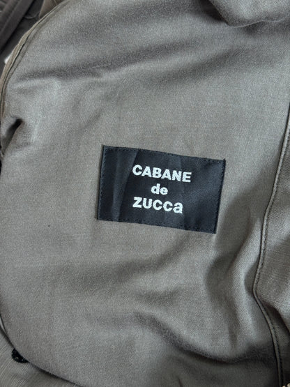 Cabane De Zucca Black Asymmetric Caplet Coat