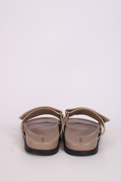 Hermes Chypre Suede Sandals Beige Sable 39 | O/S, Beige