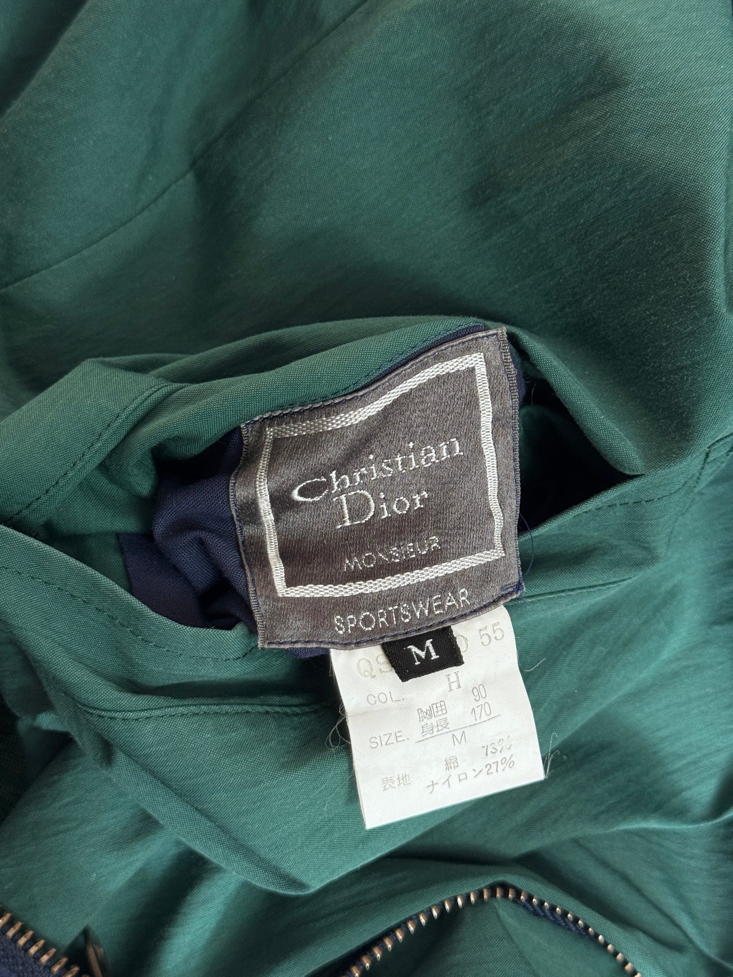 Christian Dior 80s Reversible Nylon Windbreaker Jacket