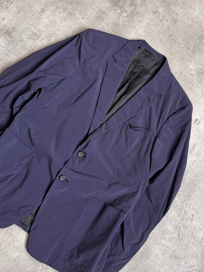 Prada Navy Padded Nylon Blazer