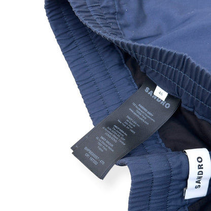 SANDRO PARIS COTTON SHORTS NAVY 46 / L | Large, Navy