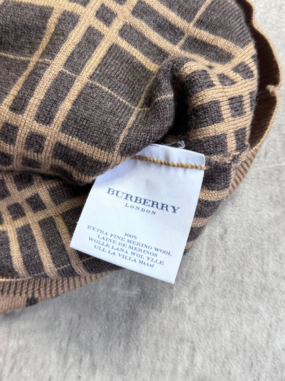 Burberry Golf Beige Check Knitted Sweater Vest