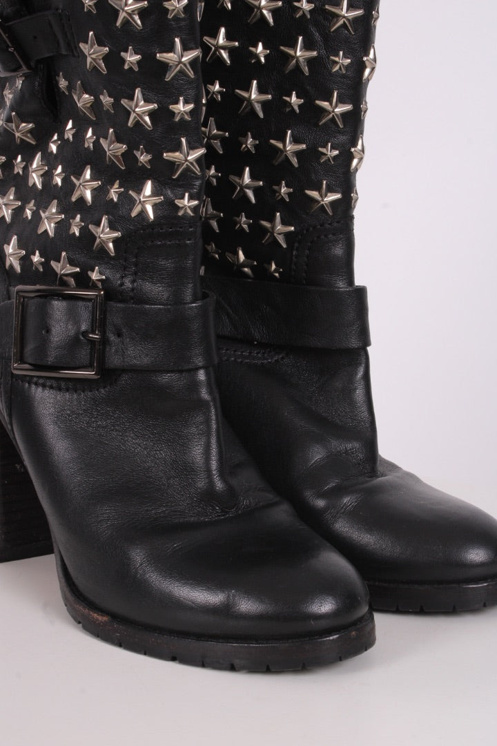 Jimmy Choo T-shirt Black/silver studs 5 | O/S, Black