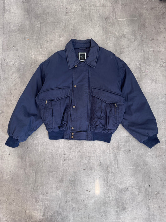 Christian Dior 1980's Navy Patchpocket Bomber Jacket