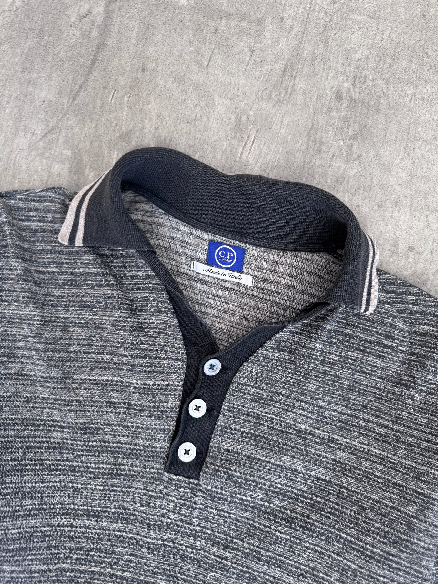 S/S 1995 C.P. Company Monochrome S/S Knit Polo Tee