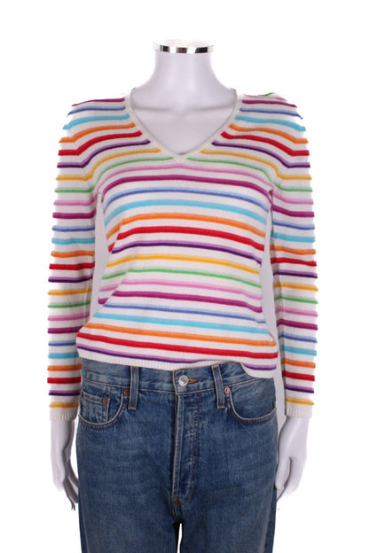 Richard Grand Cashmere knit V neck Multicoloured S | Small, Red