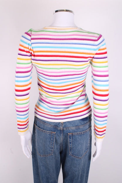 Richard Grand Cashmere knit V neck Multicoloured S | Small, Red