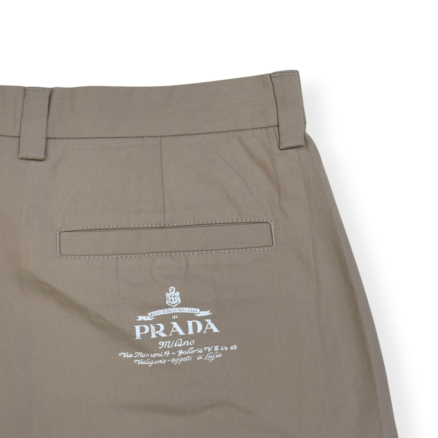 PRADA POPLIN BERMUDA SHORTS BEIGE 54 / L | Large, Beige