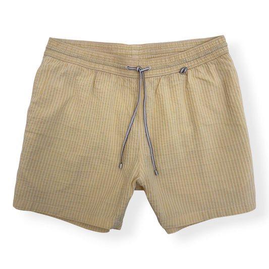 LORO PIANA STRIPED SWIM SHORTS YELLOW M | Medium, Yellow