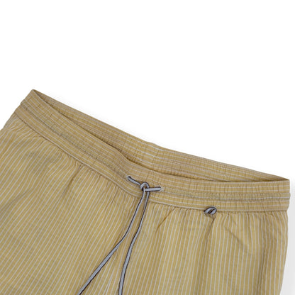 LORO PIANA STRIPED SWIM SHORTS YELLOW M | Medium, Yellow