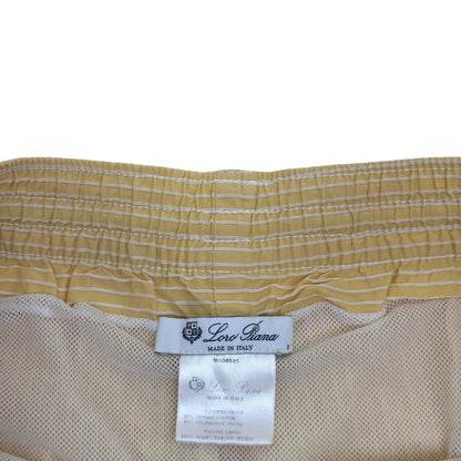 LORO PIANA STRIPED SWIM SHORTS YELLOW M | Medium, Yellow