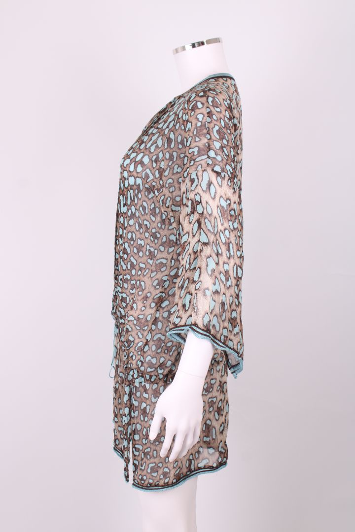 Robert Cavalli Blouse Brown/ Blue 10 | Medium, Blue