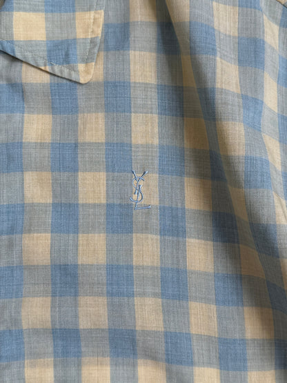 Yves Saint Laurent Two Tone Check Blouson