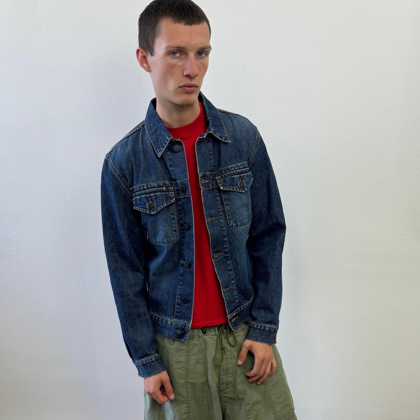 Stone Island Denims Navy 00s Denim Trucker Jacket | Medium, Navy