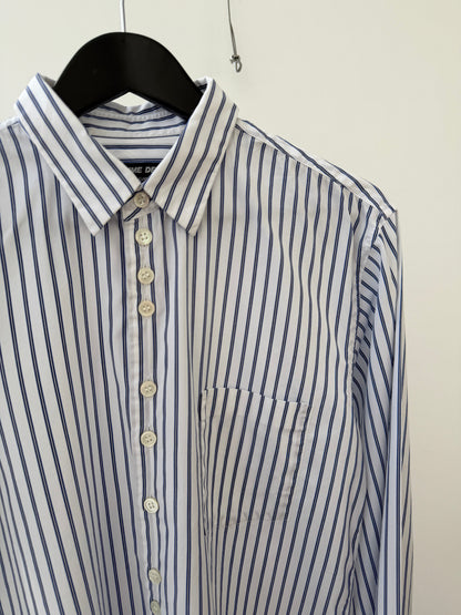 Comme Des Garçon Homme Deux Double button Shirt | O/S, Blue/White