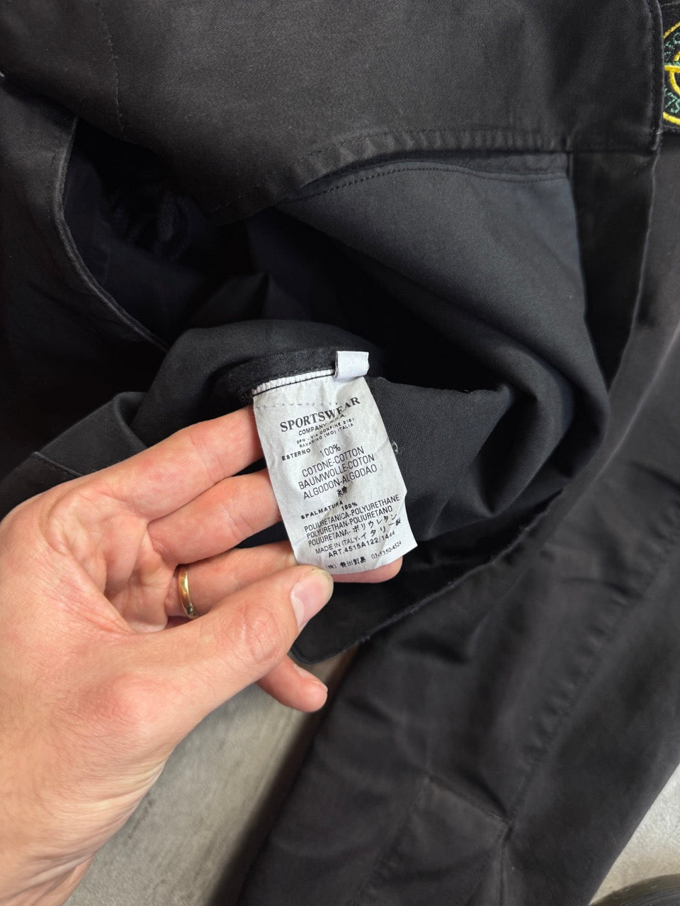 A/W 2006 Stone Island Black Dutch Rope Cargo Jacket