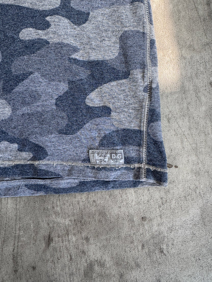 Dolce & Gabbana Original Trademark Grey Camoflauge V Neck Tee