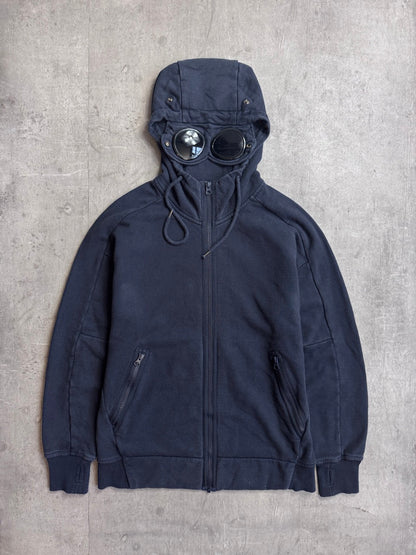 A/W 2009 C.P. Company Washed Navy Cotton Zip Hoodie