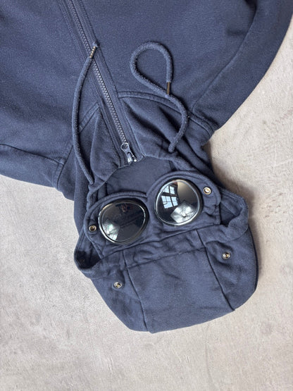 A/W 2009 C.P. Company Washed Navy Cotton Zip Hoodie