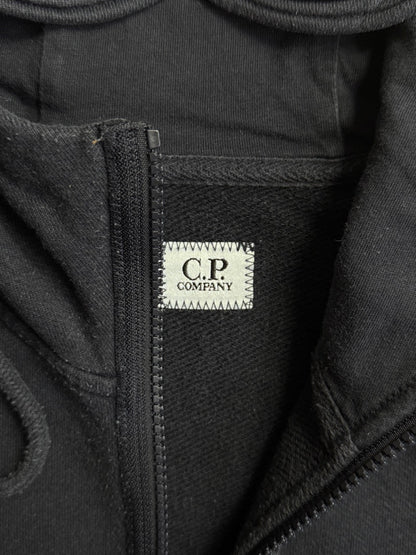 A/W 2009 C.P. Company Washed Navy Cotton Zip Hoodie