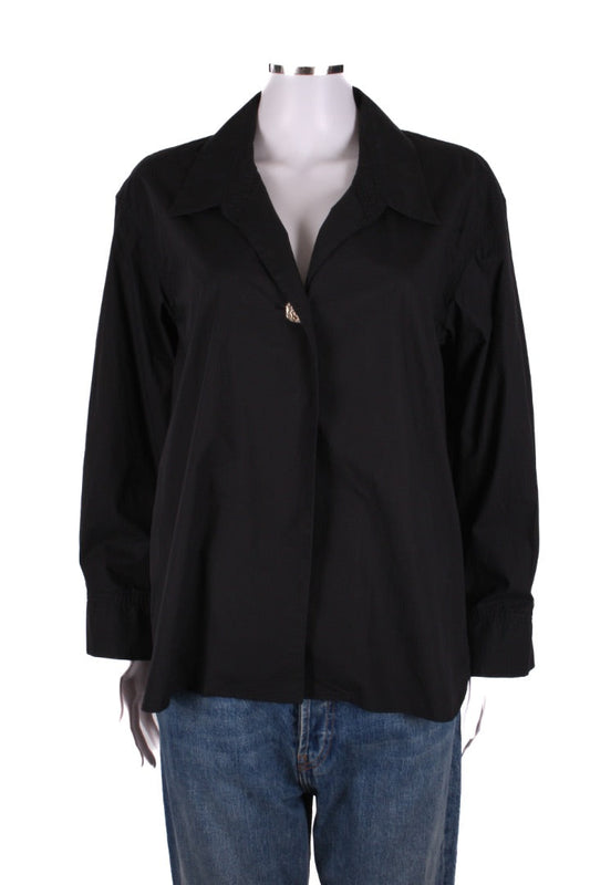 Sandro Gold Buckle Shirt Black M | Medium, Multicoloured