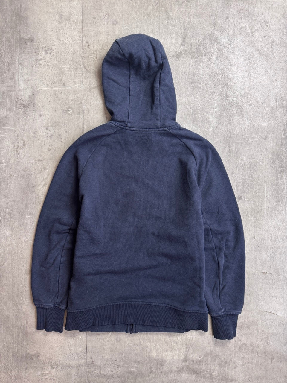 A/W 2009 C.P. Company Washed Navy Cotton Zip Hoodie