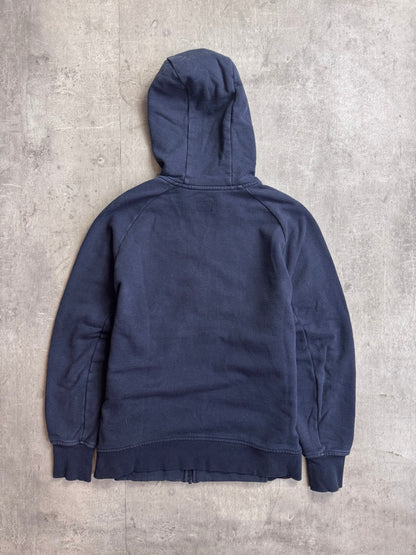 A/W 2009 C.P. Company Washed Navy Cotton Zip Hoodie