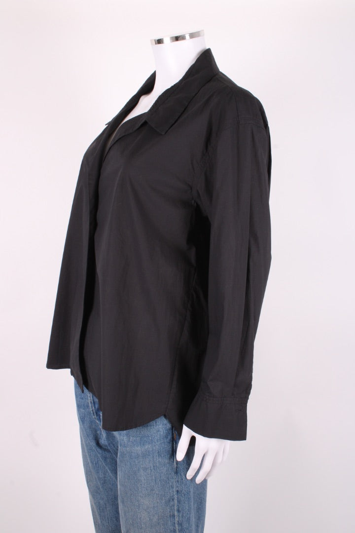 Sandro Gold Buckle Shirt Black M | Medium, Multicoloured