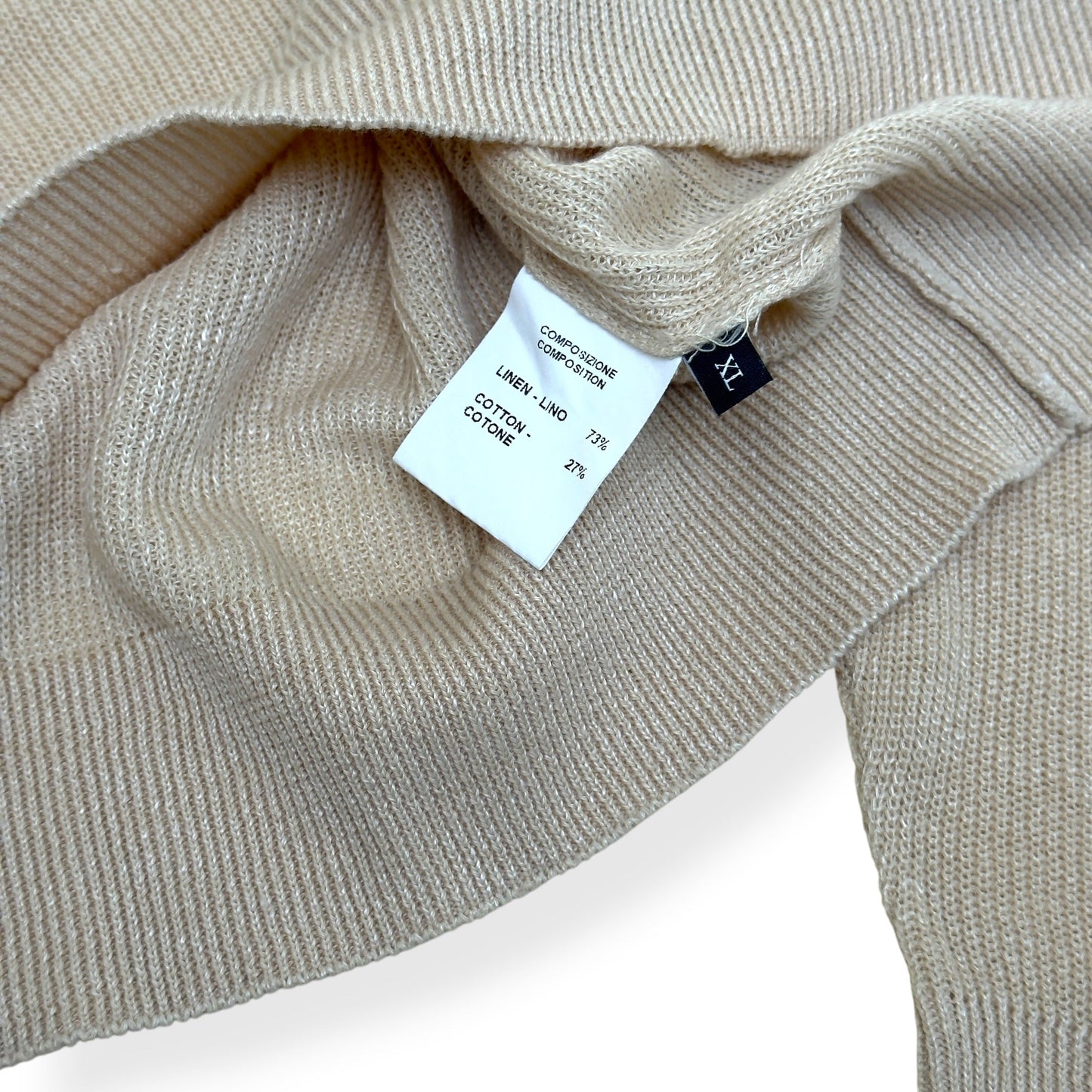 THOM SWEENEY SKIPPER POLO BEIGE XL | XL, Beige