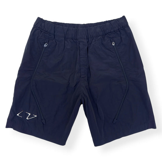 LOUIS VUITTON 2054 NYLON SWIM SHORTS BLACK / SILVER 44 / M | Medium, Black