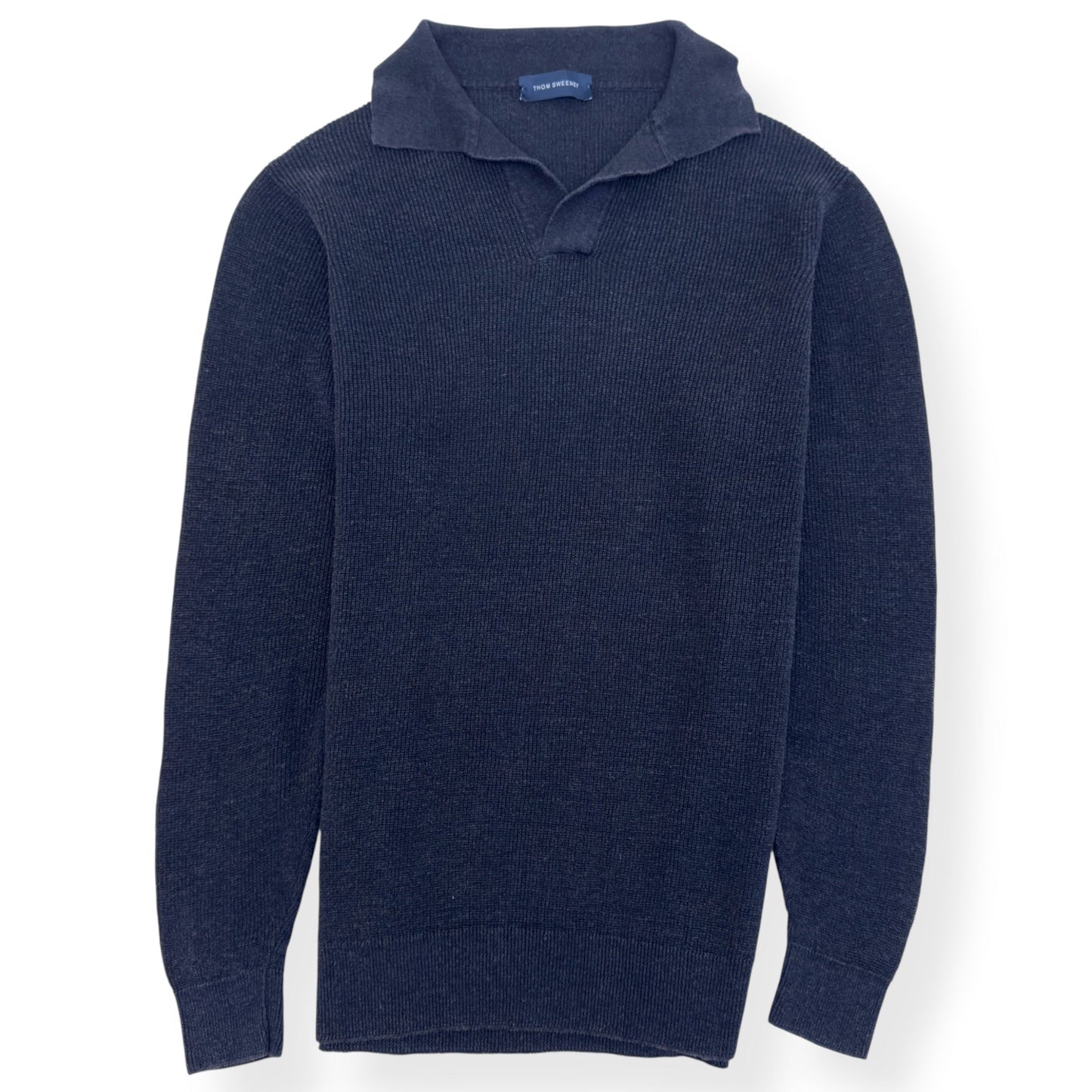 THOM SWEENEY SKIPPER POLO CHARCOAL L | Large, Charcoal