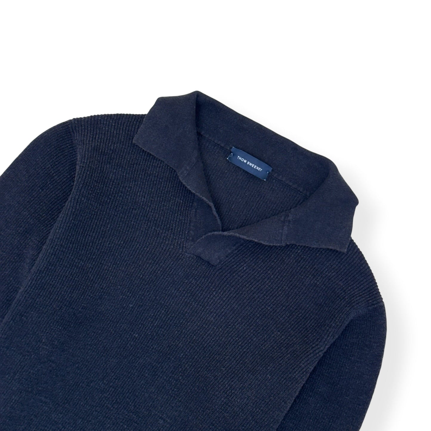 THOM SWEENEY SKIPPER POLO CHARCOAL L | Large, Charcoal