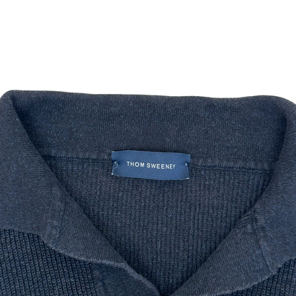THOM SWEENEY SKIPPER POLO CHARCOAL L | Large, Charcoal