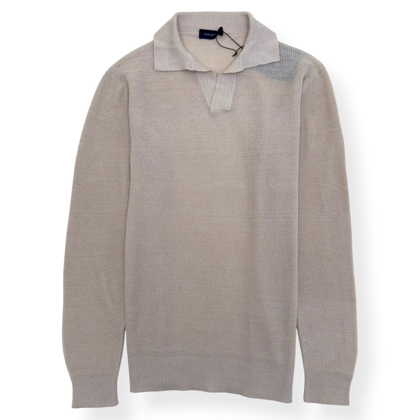 THOM SWEENEY SKIPPER POLO BEIGE L | Large, Beige