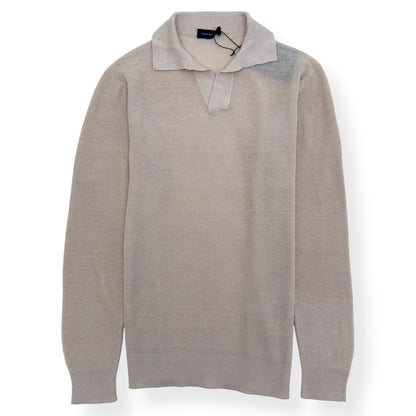 THOM SWEENEY SKIPPER POLO BEIGE L | Large, Beige