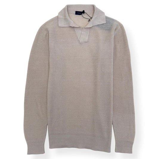 THOM SWEENEY SKIPPER POLO BEIGE L | Large, Beige