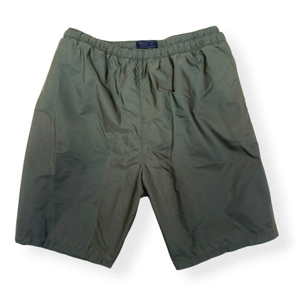 PRADA RE-NYLON LOGO PLAQUE SWIM SHORTS GREEN 56 / XL | XL, Green
