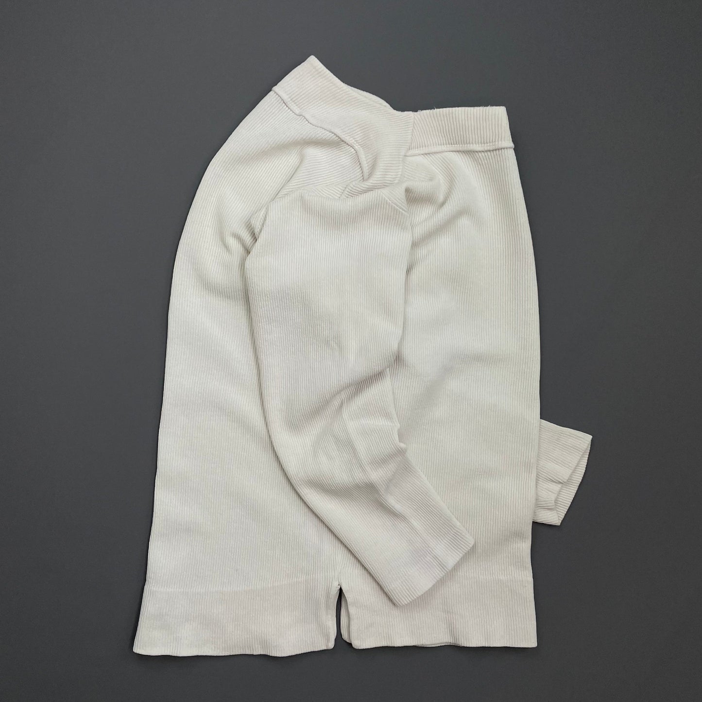 Stone Island White 80s Marina Cotton Fine-Rib Boat Neck Jumper | Medium, White