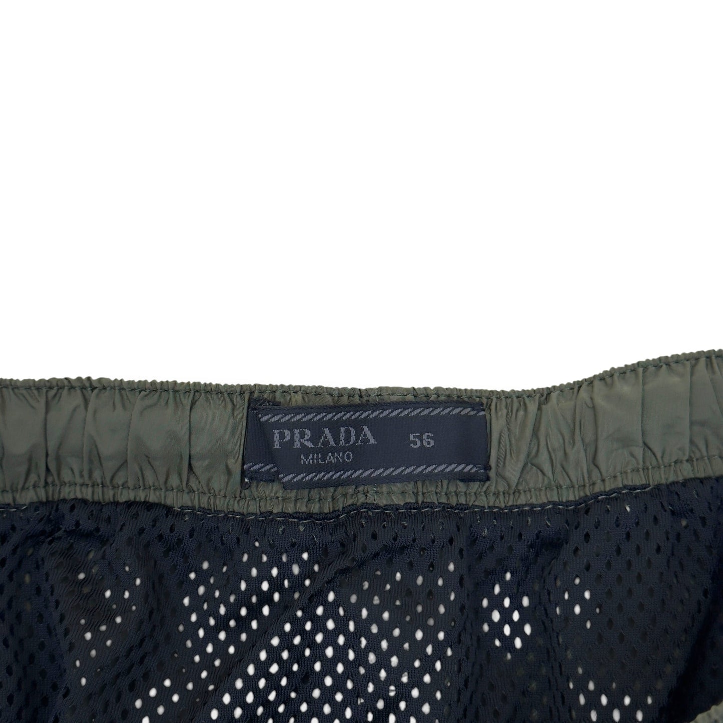 PRADA RE-NYLON LOGO PLAQUE SWIM SHORTS GREEN 56 / XL | XL, Green