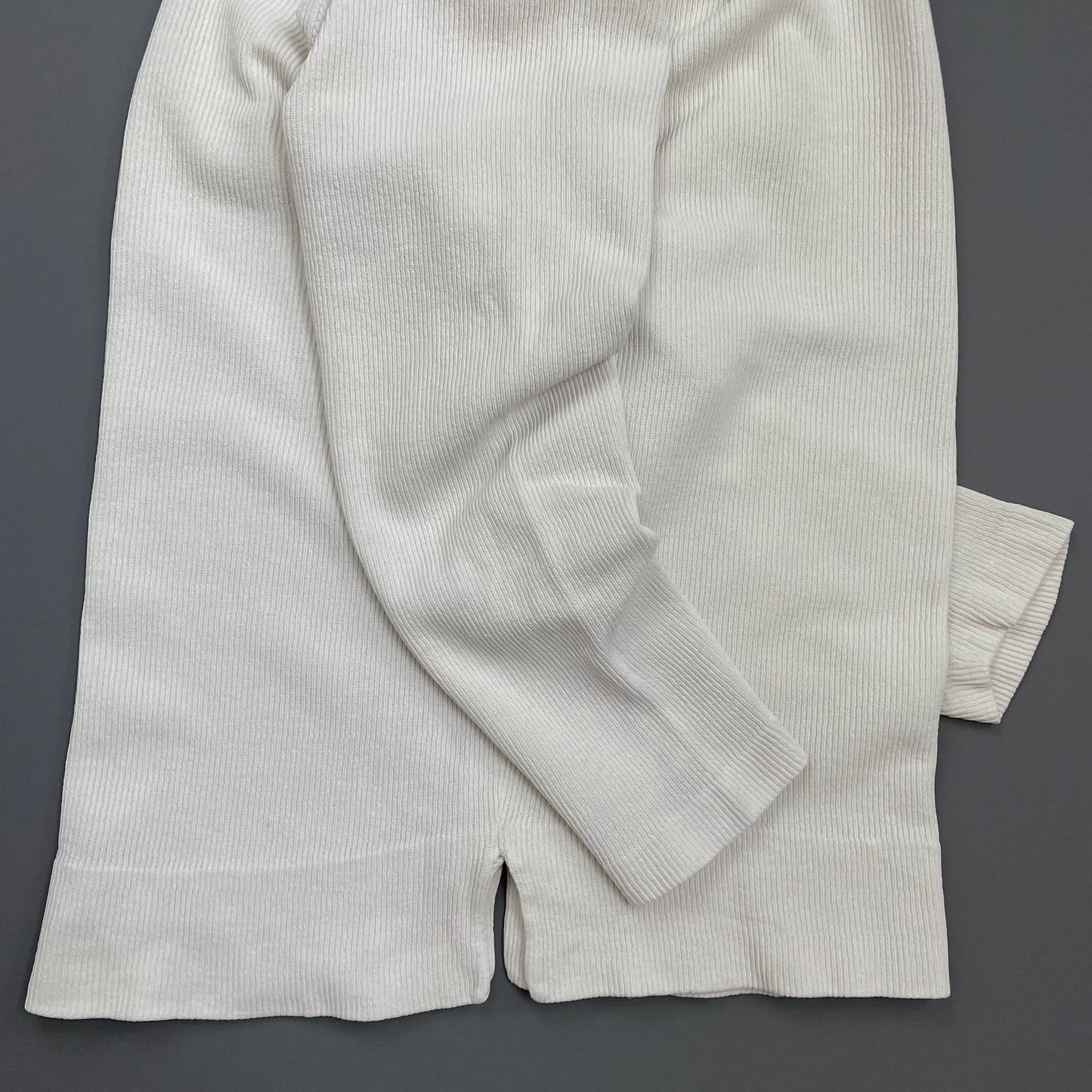 Stone Island White 80s Marina Cotton Fine-Rib Boat Neck Jumper | Medium, White