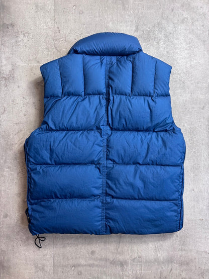 Stone Island Blue Opaque Nylon Tela Down Gilet