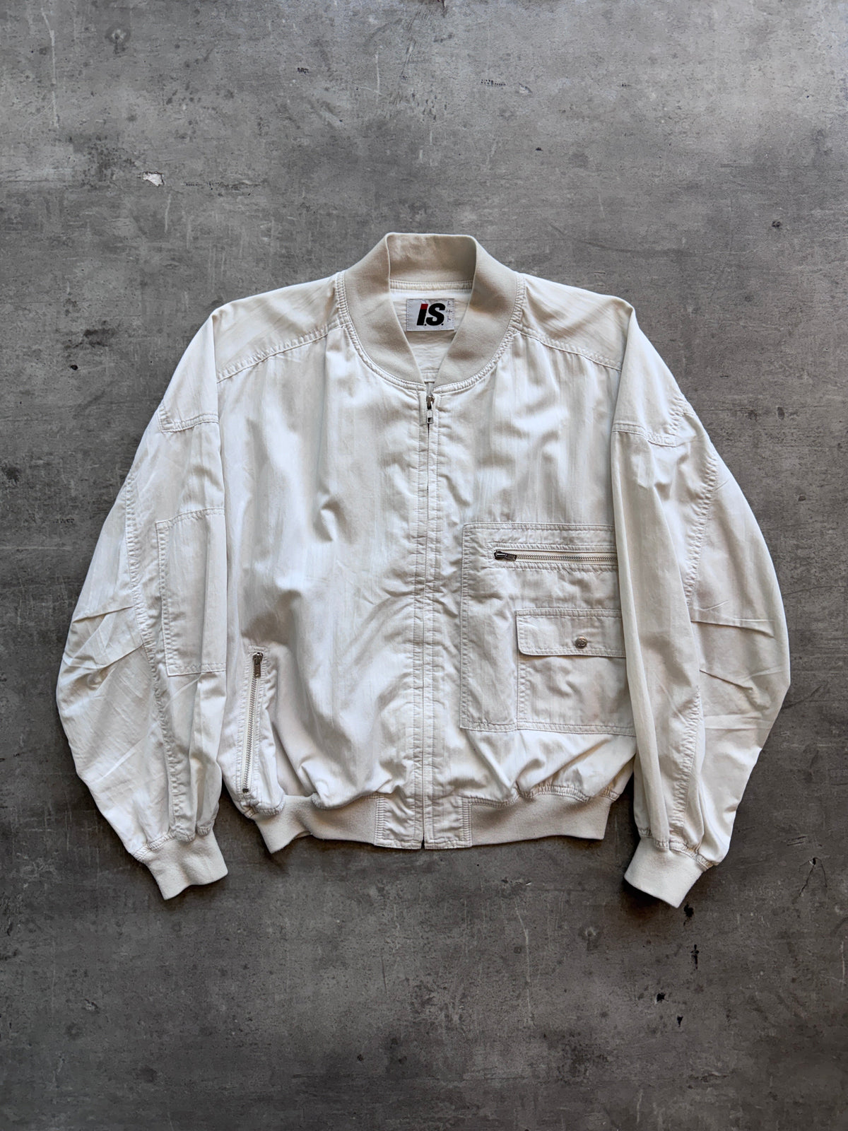 Issey Miyake Chisato Tsumori Design Lightweight Bomber Jacket. FA : 276 | Medium, White
