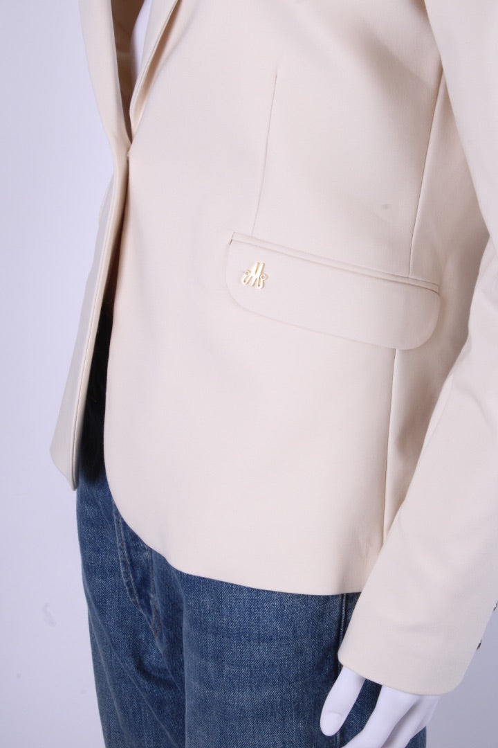 Mos Mosh L/S Tailored Blazer Cream 10 | O/S, Cream