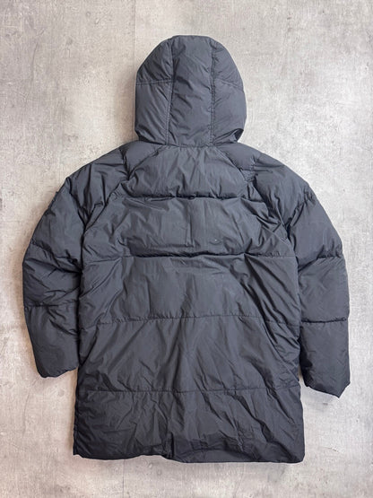 A/W 2018 Stone Island Black Garment Dyed Crinkle Reps NY Down Coat