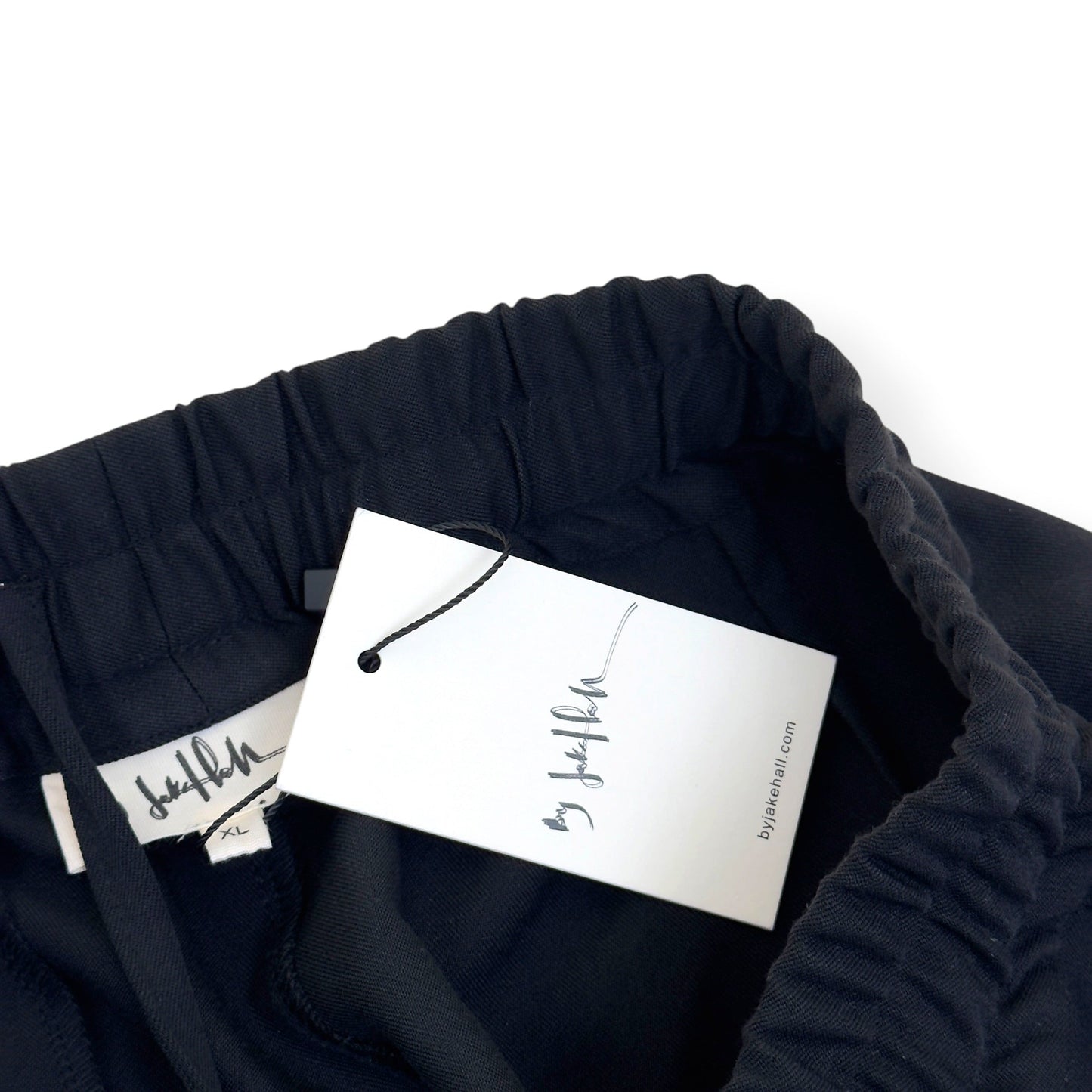 BY JAKE HALL PLEATED TROUSERS BLACK XL | XL, Black
