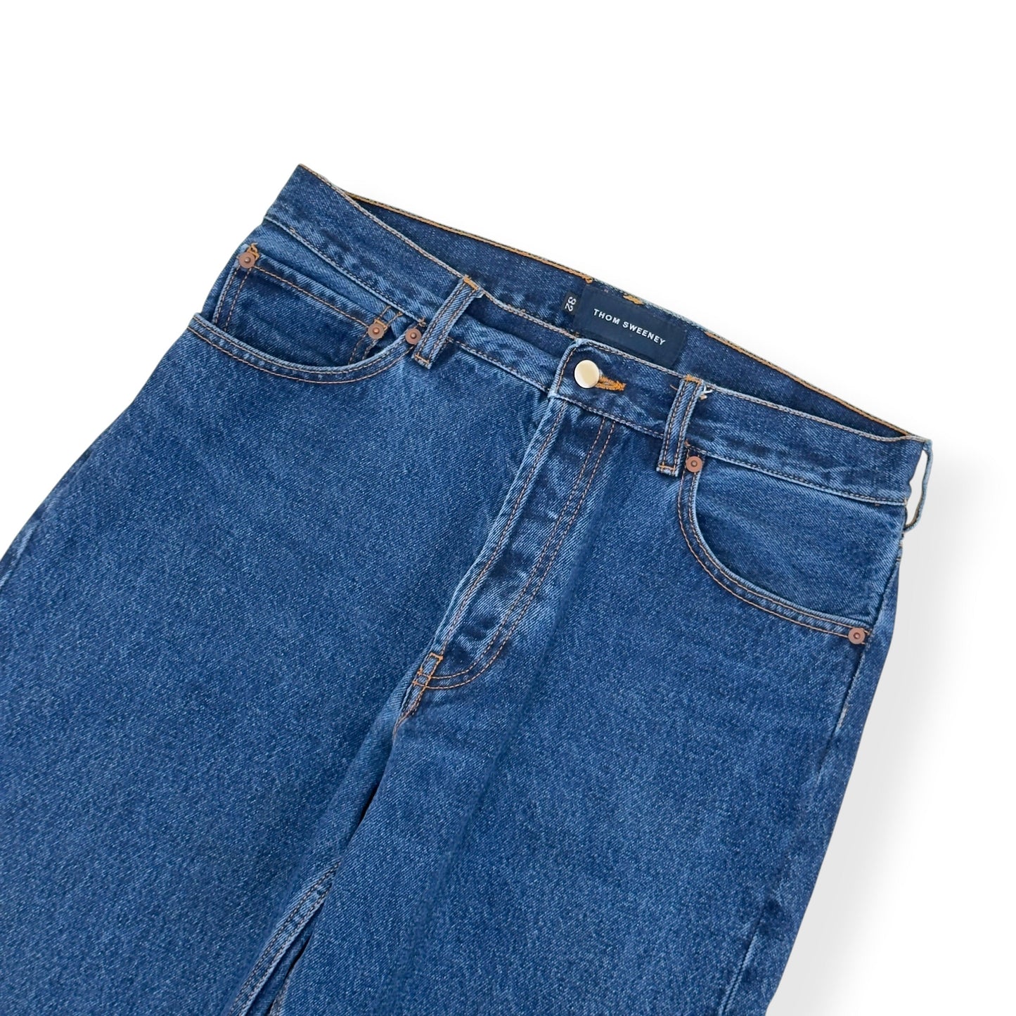 THOM SWEENEY DENIM EASY FIT JEANS BLUE 32 / M | Medium, Blue