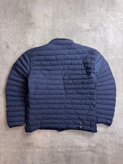 A/W 2020 Stone Island Navy Loom Woven Down Chambers Stretch Nylon-TC Jacket