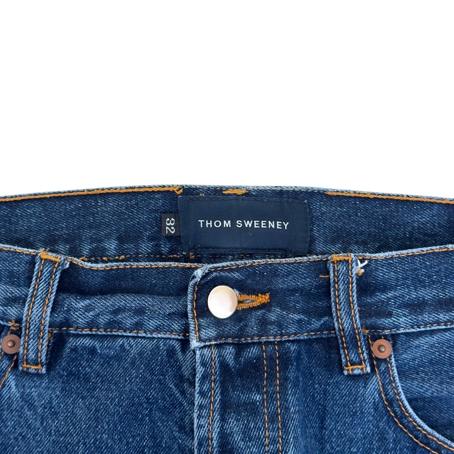 THOM SWEENEY DENIM EASY FIT JEANS BLUE 32 / M | Medium, Blue