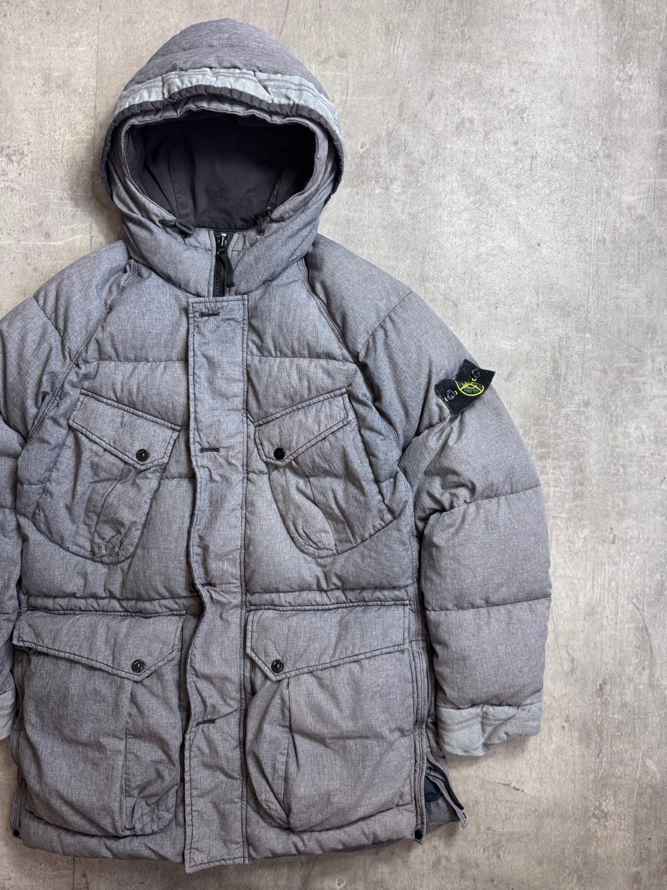 A/W 2014 Stone Island Grey Mix Fibre Watro Tela Down